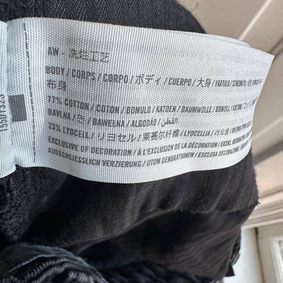 Abercrombie & Fitch Curve Love The Loose High Rise Jeans Black Long - Picture 8 of 8